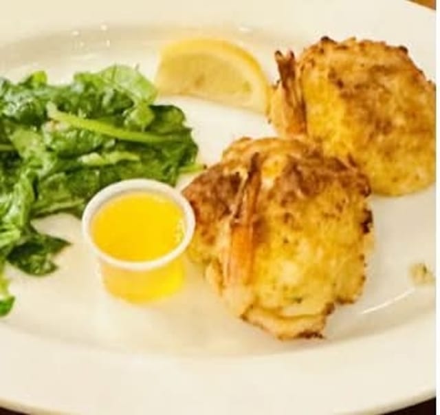 Petite Broiled Stuffed Shrimp.